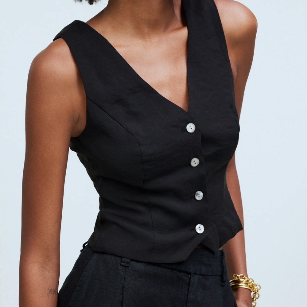 Katrina Crop Vest Top in Softdrape- 14